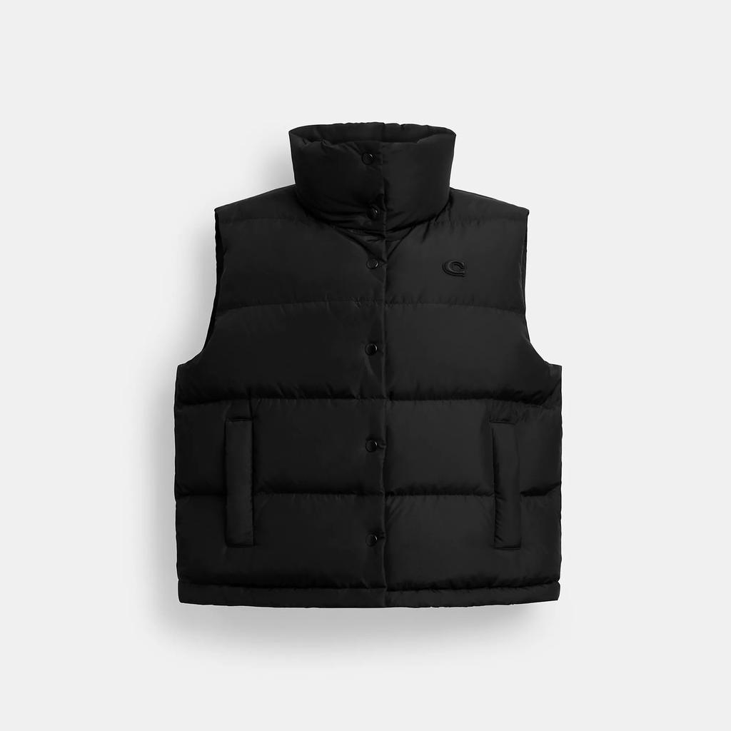 Coach Puffer Vest In Recycled Polyester