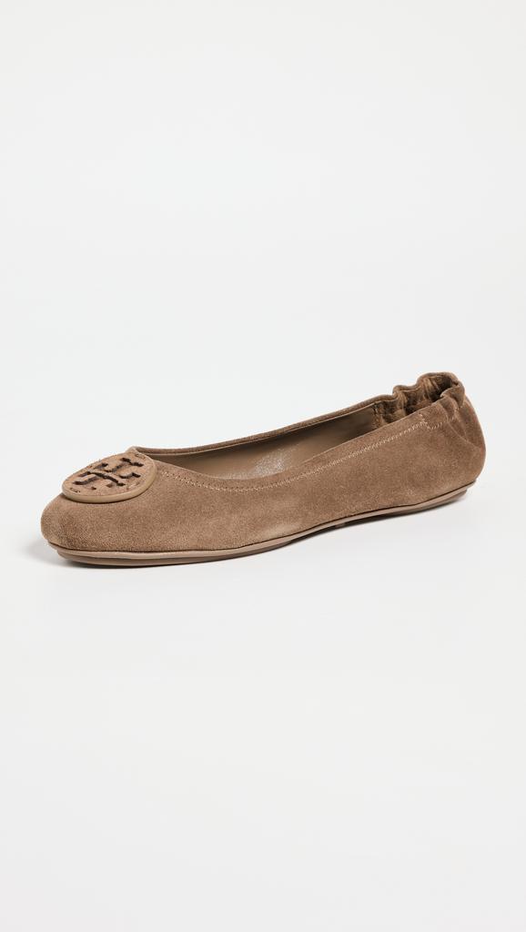 バレエシューズ TORY BURCH suede minnie travel ballet flats 49350 Tory Burch Suede Minnie Travel Ballet Flats | Harrods US