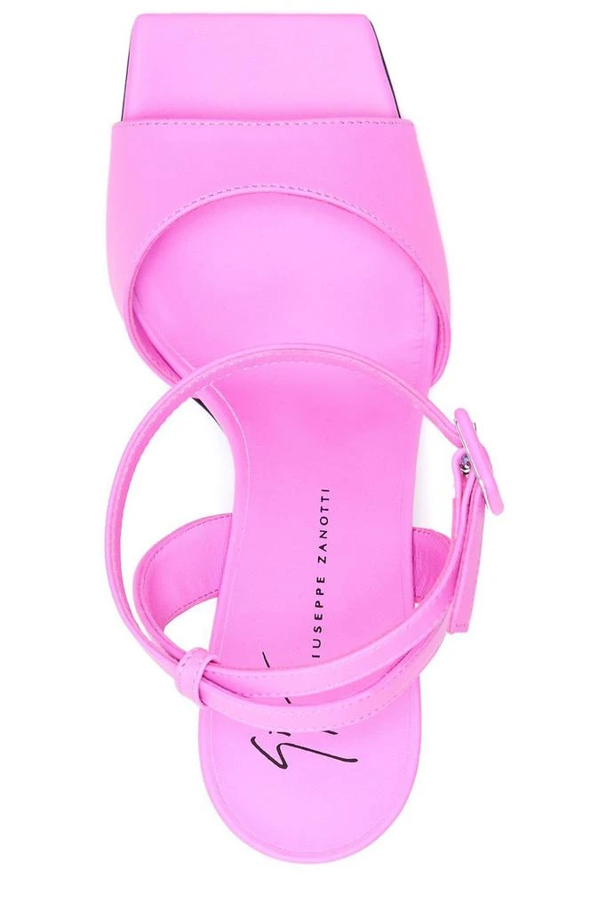 Giuseppe Zanotti Giuseppe Zanotti Square Toe Buckled Sandals 4
