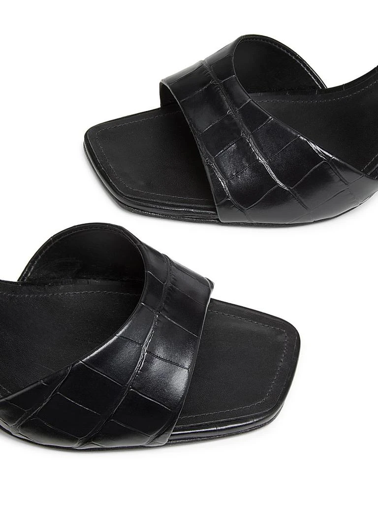 Schutz Posseni 90MM Embossed Leather Sandals 5
