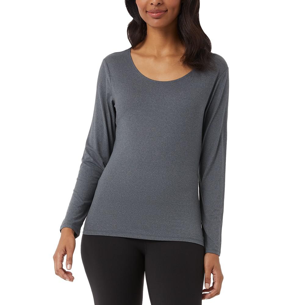 32 Degrees Women's Scoop-Neck Long-Sleeve Top