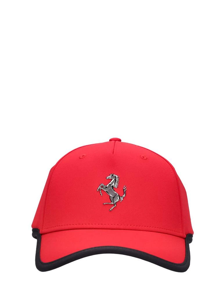 FERRARI Logo Stretch Polyester Baseball Cap 1