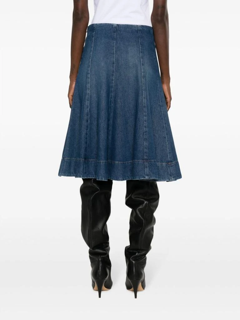 Khaite LENNOX DENIM MIDI SKIRT 4