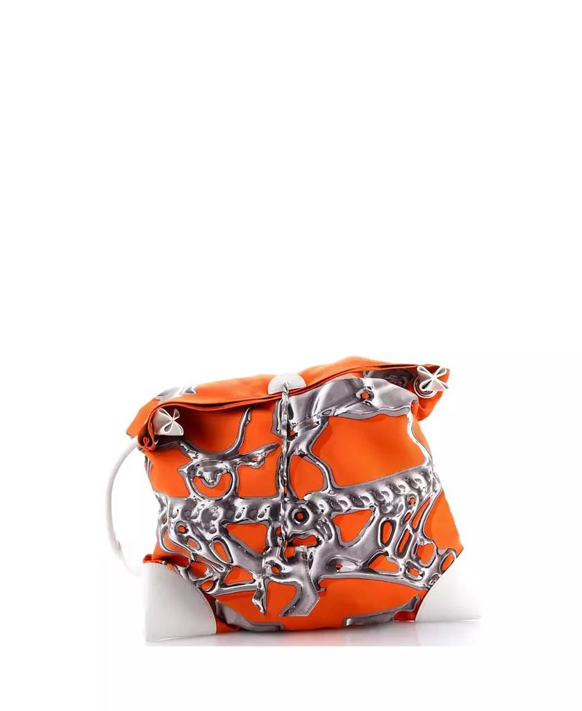 Pre-Owned HERMÉS PM Silky City Bag Printed Silk and Leather 3