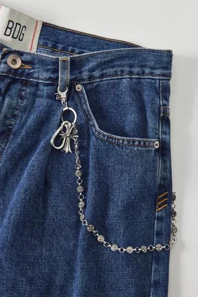Urban Outfitters Cross Charm Wallet Chain 1