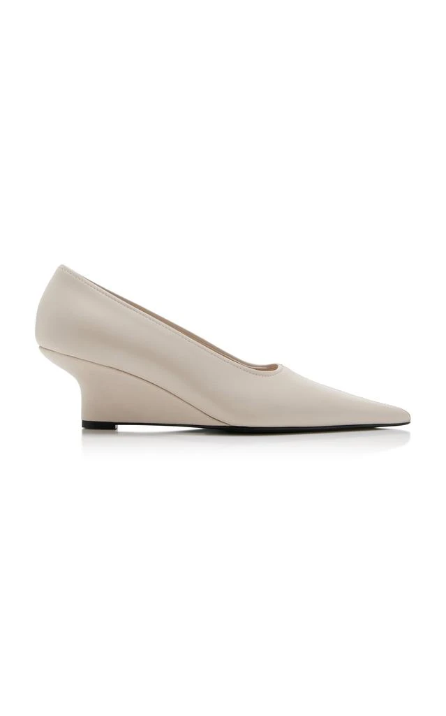 Totême Toteme Sharp Leather Wedge Pumps - Moda Operandi 1