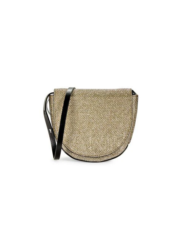 Ganni Metallic Convertible Crossbody Bag 1