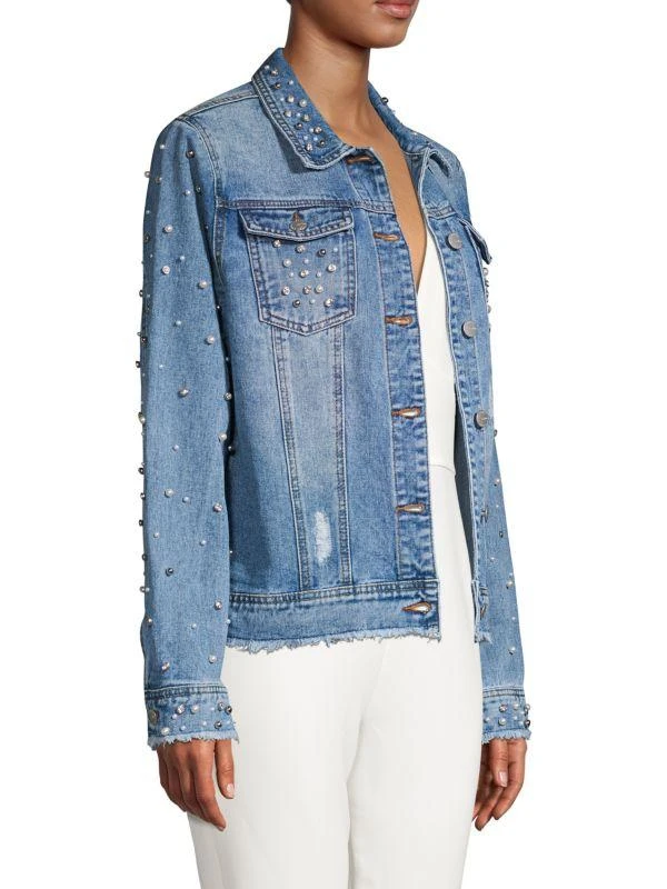 Lea & Viola Embellished Denim Jacket 2