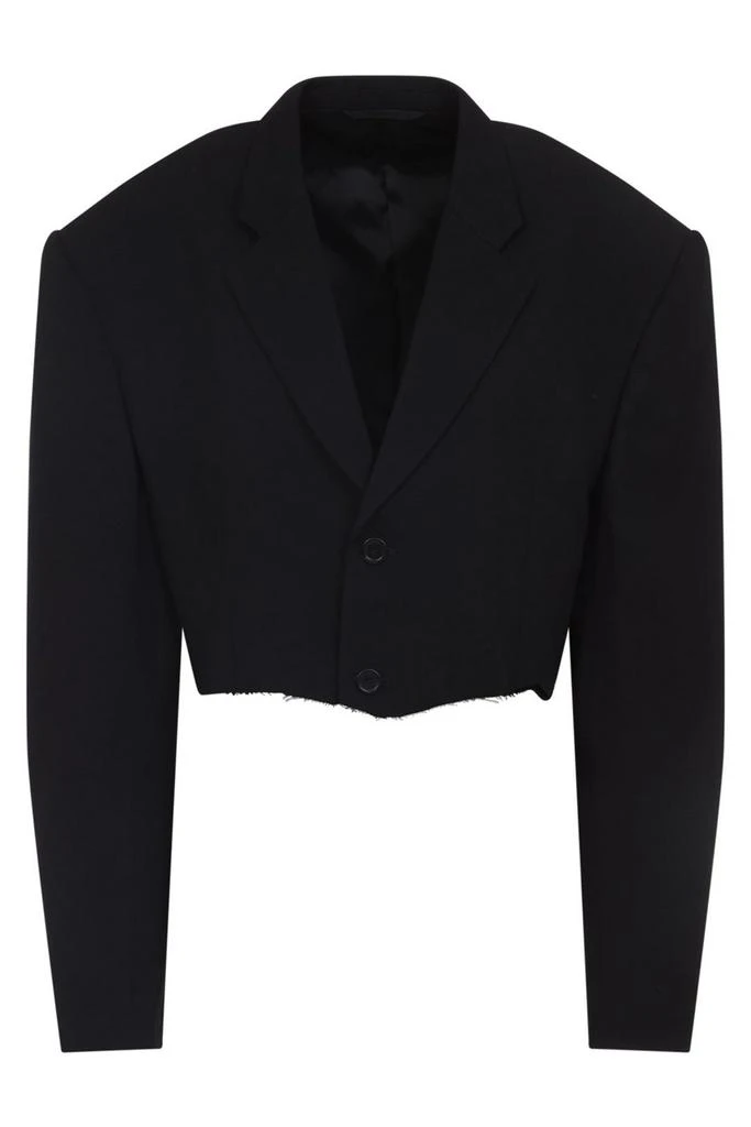 Balenciaga Balenciaga Cut-Out Single-Breasted Blazer 1