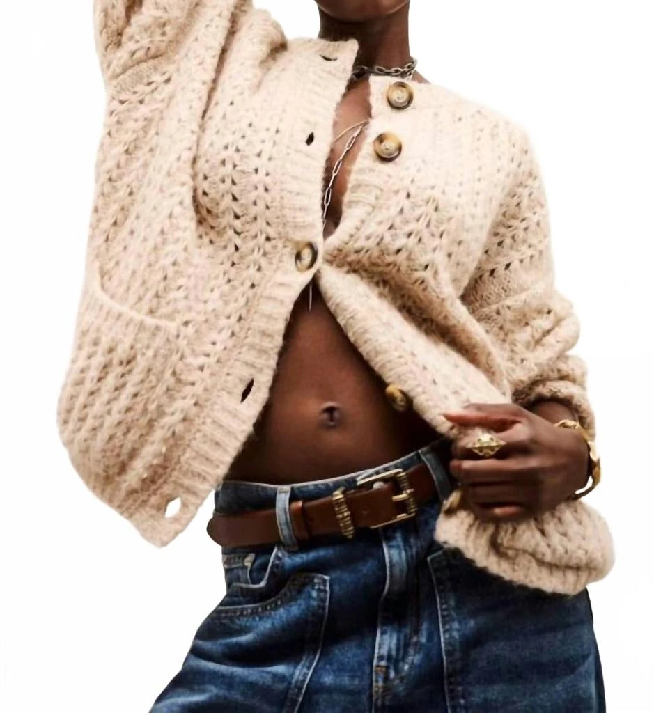 ba&sh Women
s Bosic Cardigan In Beige