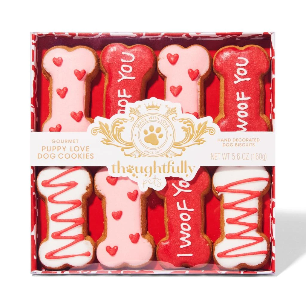 Thoughtfully Pets, Puppy Love Dog Bisquits, Set of 8 1