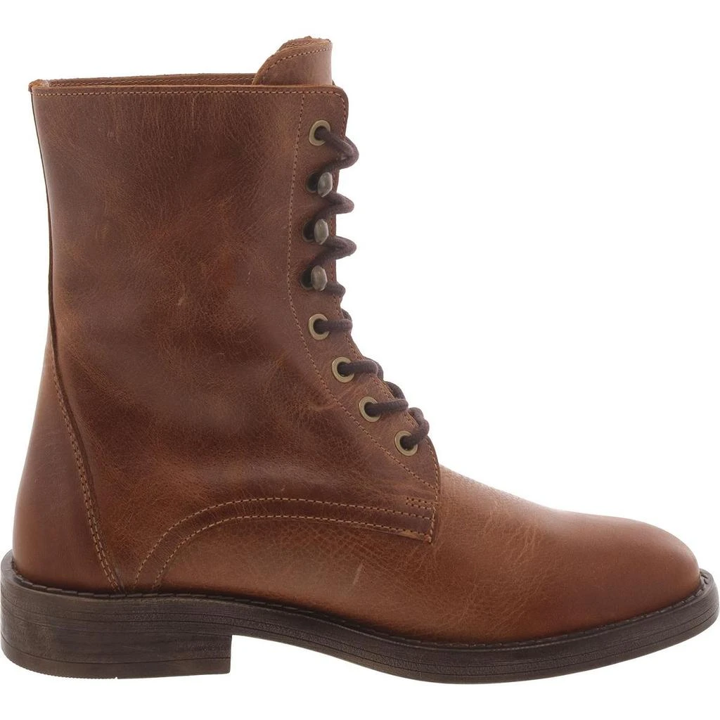 Steve Madden Devie Womens Leather Moto Combat & Lace-Up Boots 2