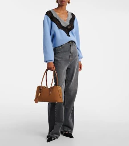 Stella McCartney Lace-trimmed virgin wool sweater 2