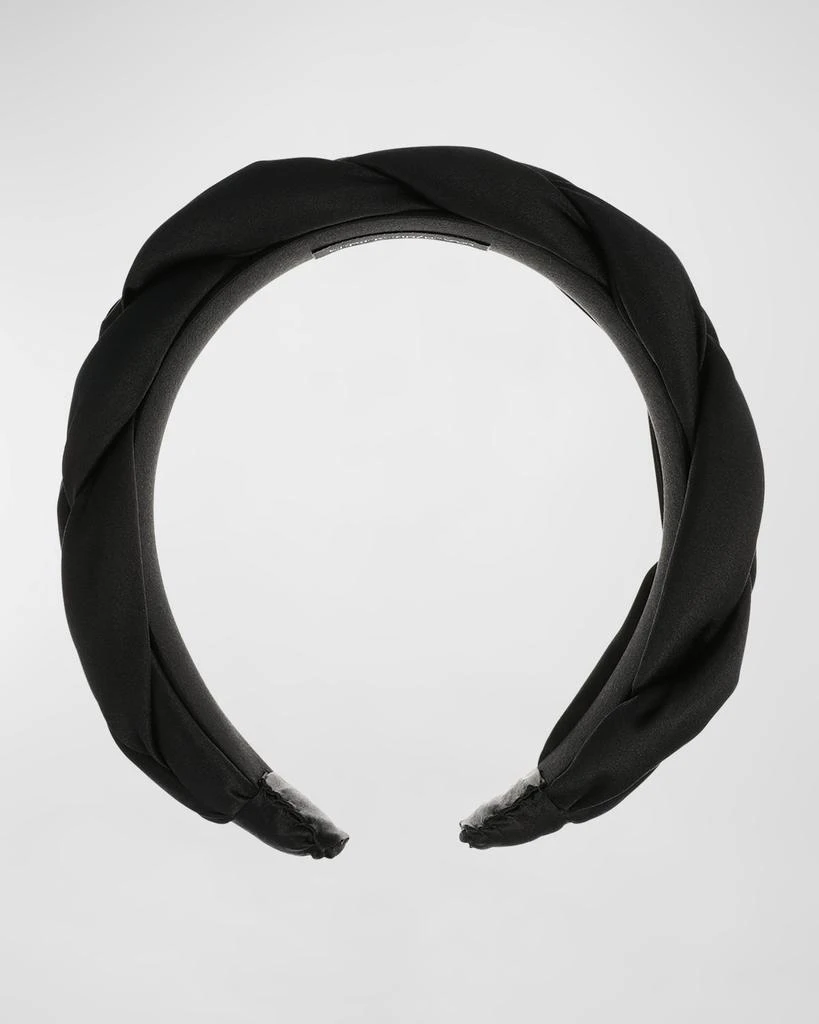 L. Erickson Silk Charmeuse Braided Headband 1