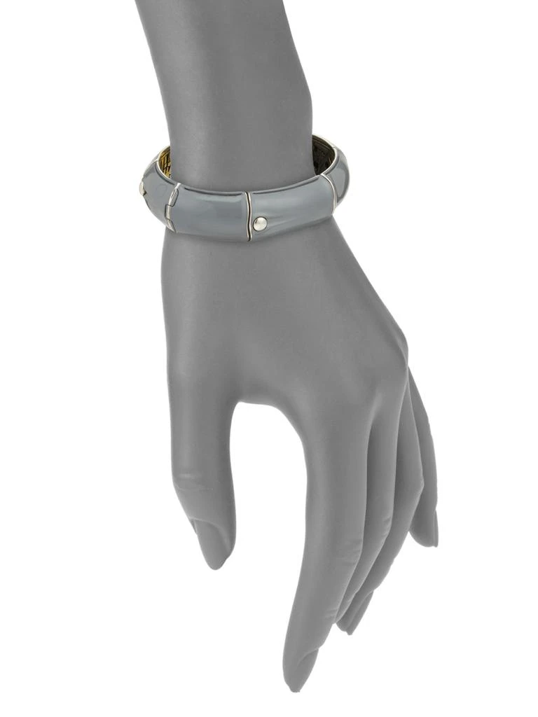 John Hardy Bamboo Small Enamel 
Sterling Silver Kick Cuff 2