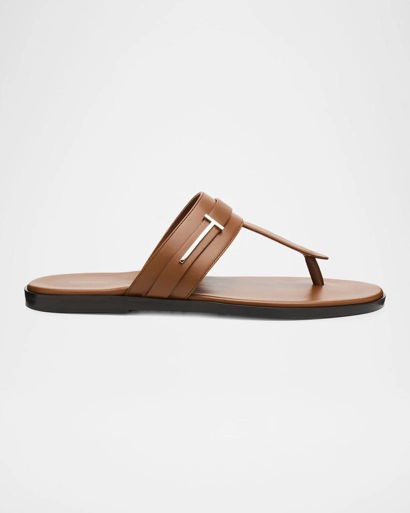 Tom Ford Men
s Leather Thong Sandals