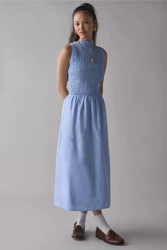 Kiss The Sky Kiss The Sky High-Neck Smocked Sleeveless Maxi Dress 1
