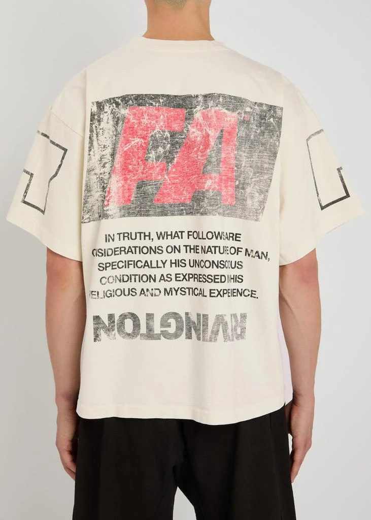 RIVINGTON ROI REBIS Nature Of Man printed cotton T-shirt 3