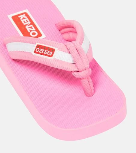 Kenzo Logo striped thong sandals 6