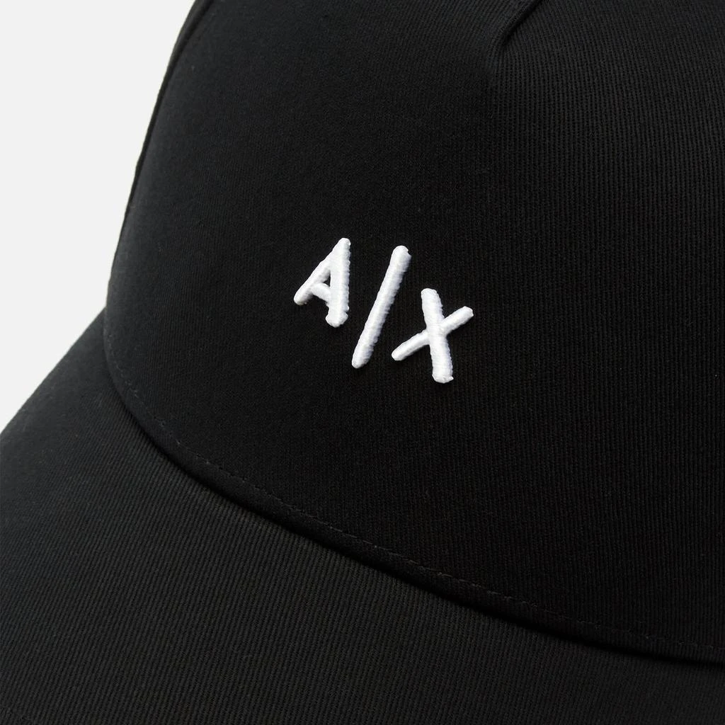 Armani Exchange Armani Exchange Men's Small Ax Logo Cap - Black/White 4