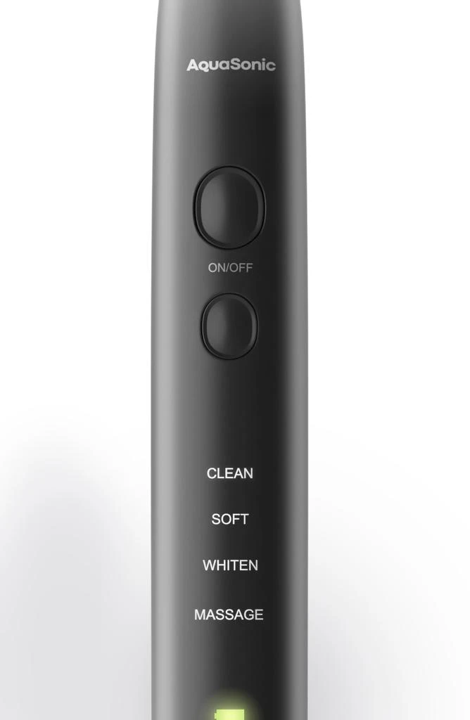 AquaSonic Black Series Ultra Sonic Whitening ToothBrush with 8 DuPont Brush Heads & Travel Case 3