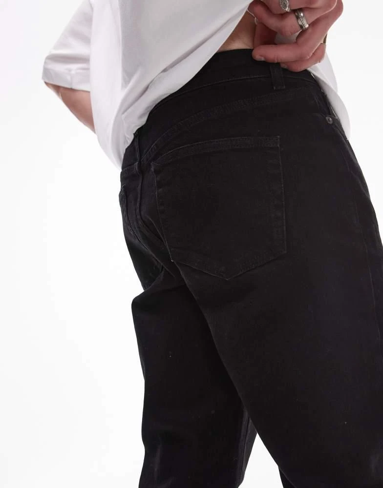 Topman Topman stretch taper jeans in black 4