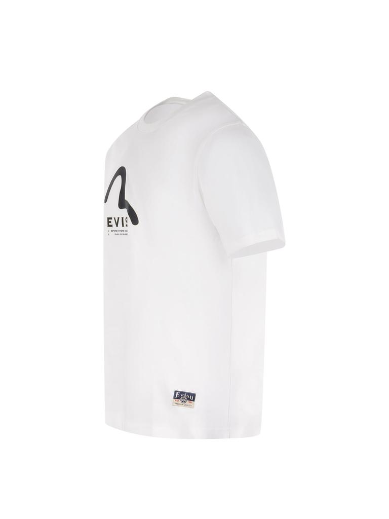 Evisu T-shirt  White Cotton.