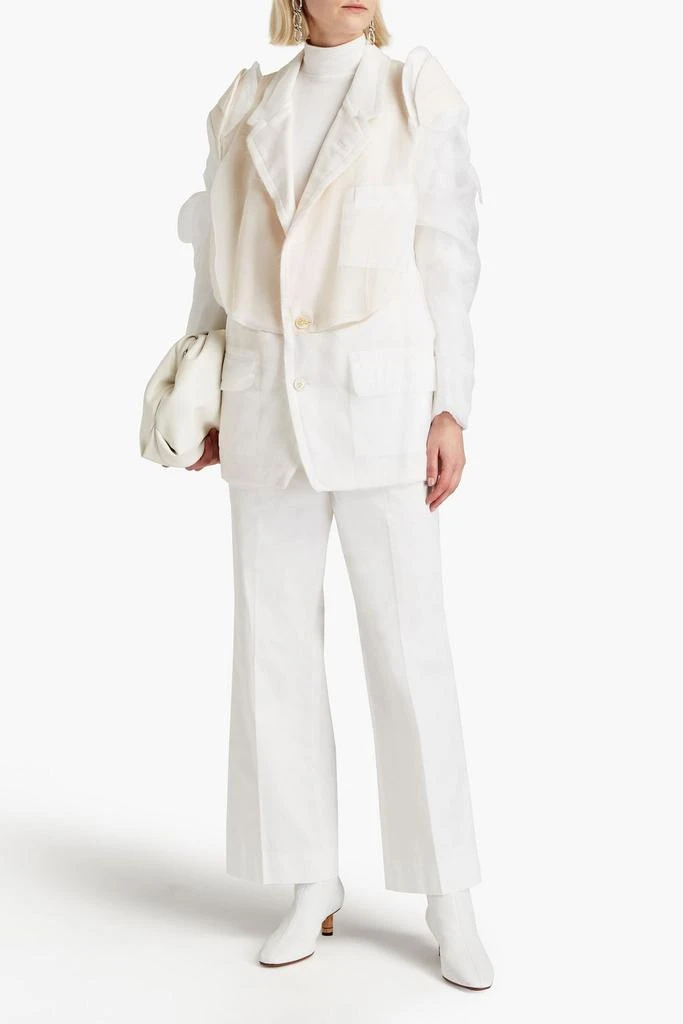 MAISON MARGIELA Layered silk-georgette blazer 2