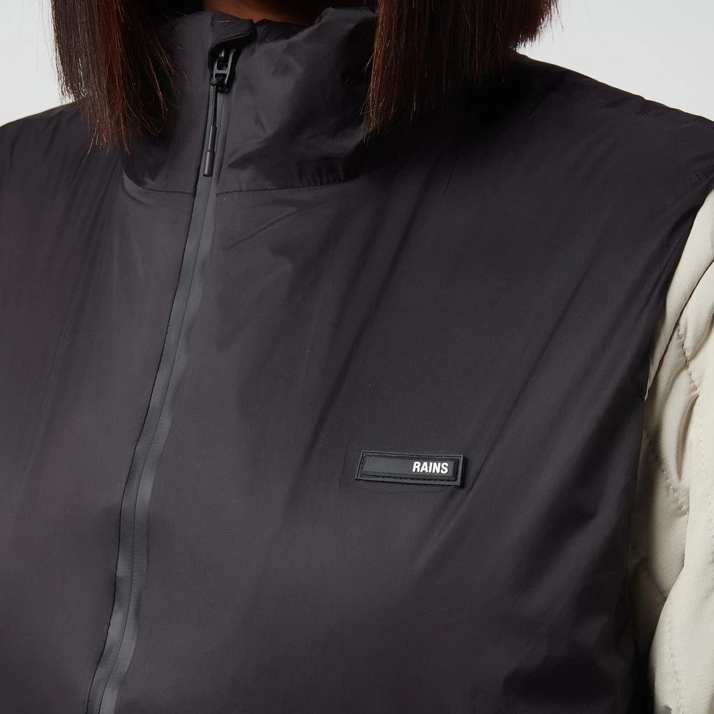 RAINS Women's Padded Nylon Vest - Black 4