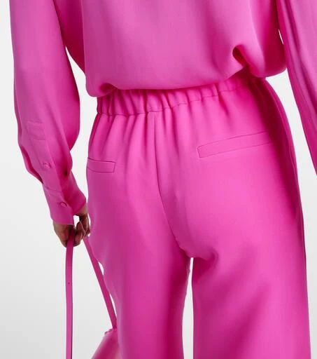 Valentino High-rise silk palazzo pants 6