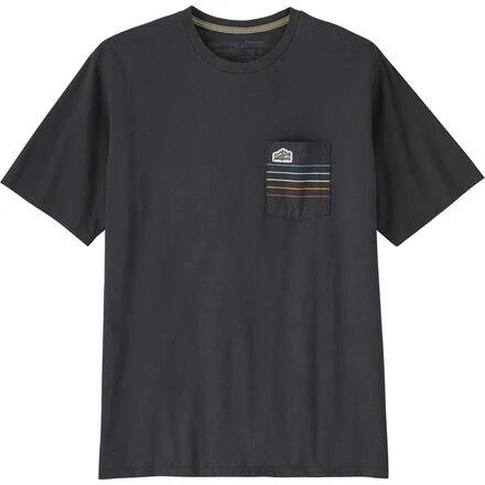 Patagonia Line Logo Ridge Stripe Organic Pocket T-Shirt - Men's 3