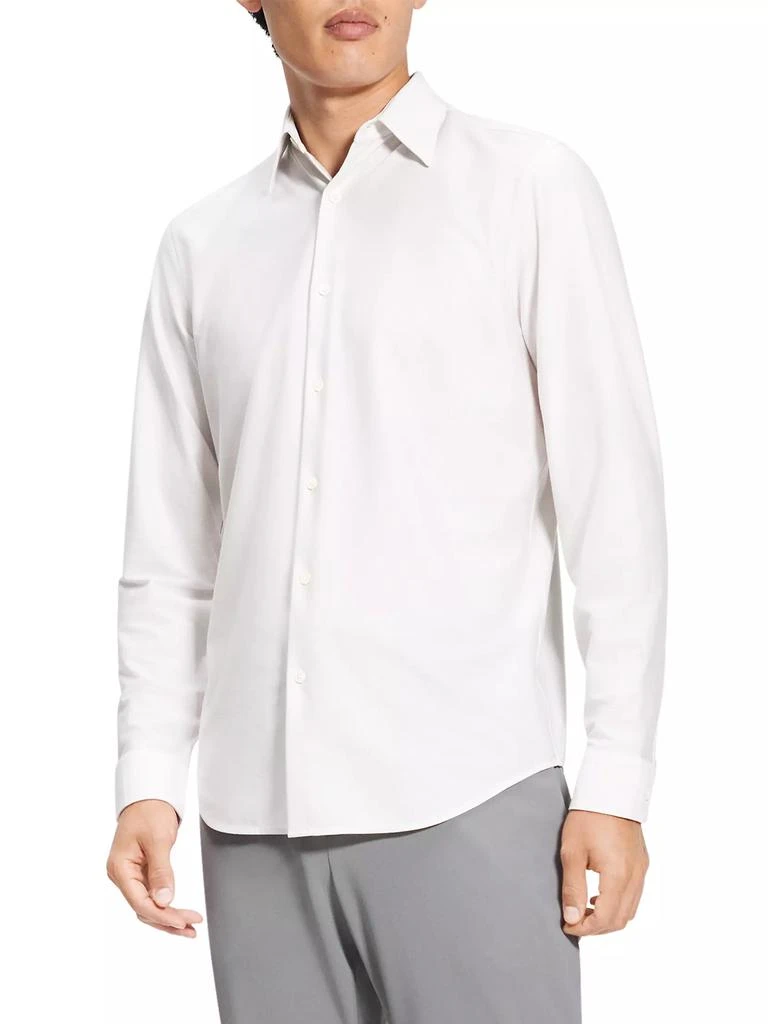 Theory Sylvain Cotton-Blend Button-Front Shirt 4