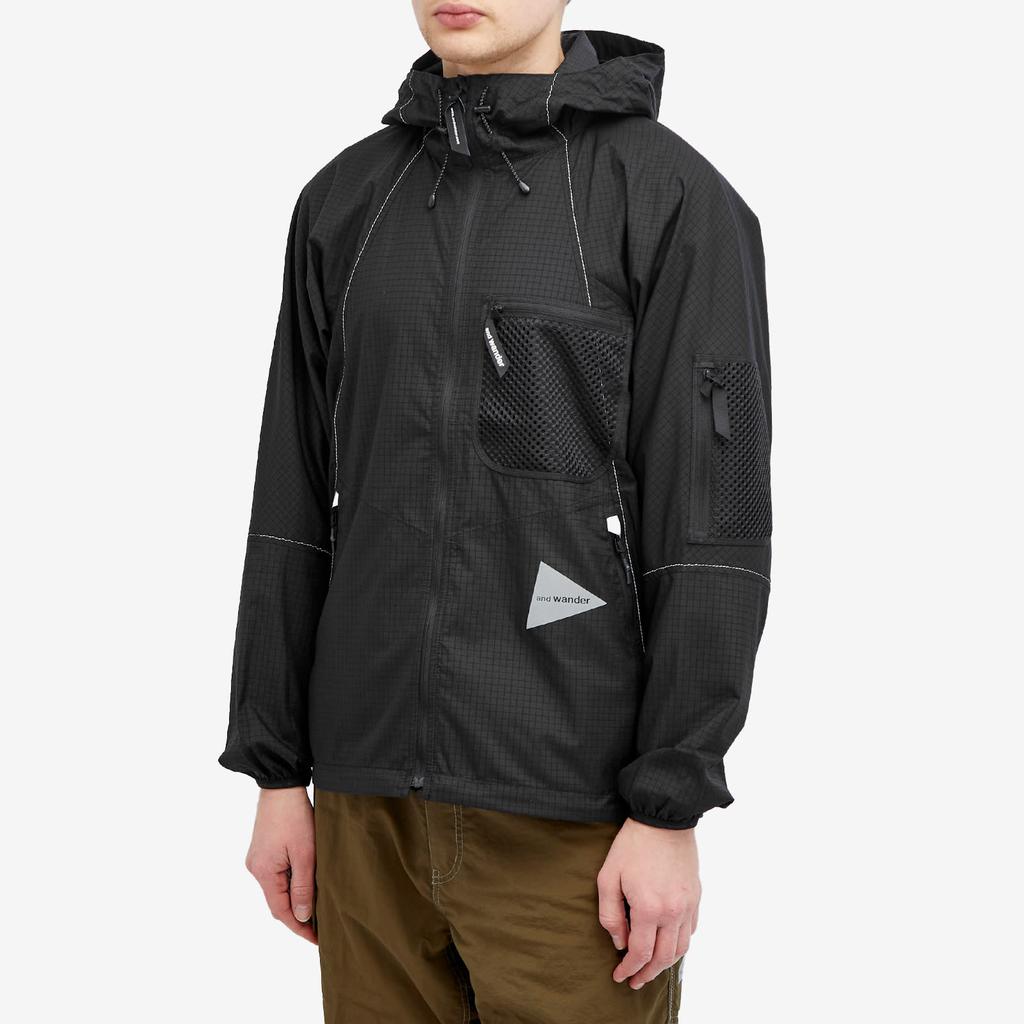 ジャケット・アウター   RIPSTOP HOODED JACKET STONE ISLAND Logo-Appliquéd Padded Leather-Ripstop Hooded