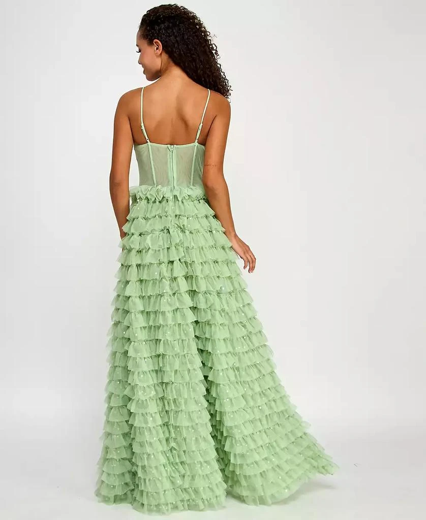 Say Yes Juniors' Ruffled Embellished Corset Gown, Created for Macy's 2