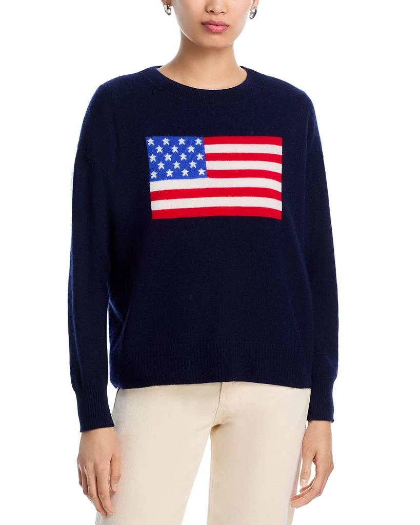 AQUA AQUA Flag Cashmere Crewneck Sweater - Exclusive 1