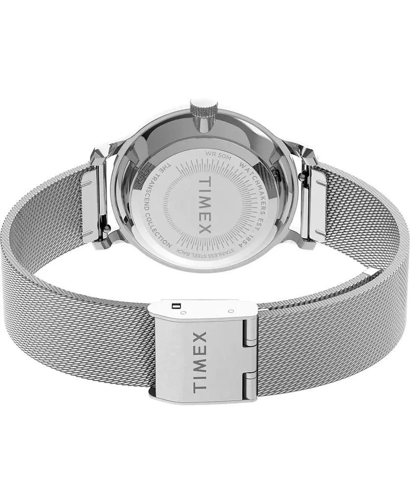 Timex Women's Transcend Silver-Tone Mesh Band Watch 31mm 2
