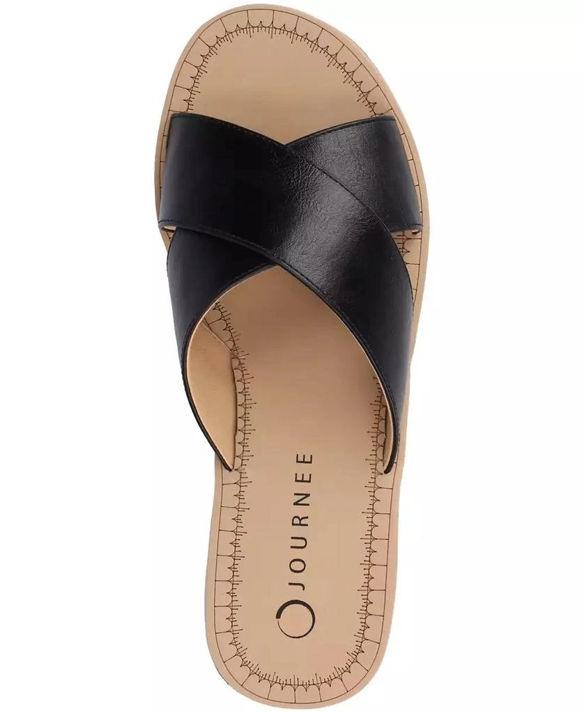 Journee Collection Women's Biara Crisscross Platform Wedge Sandals 4