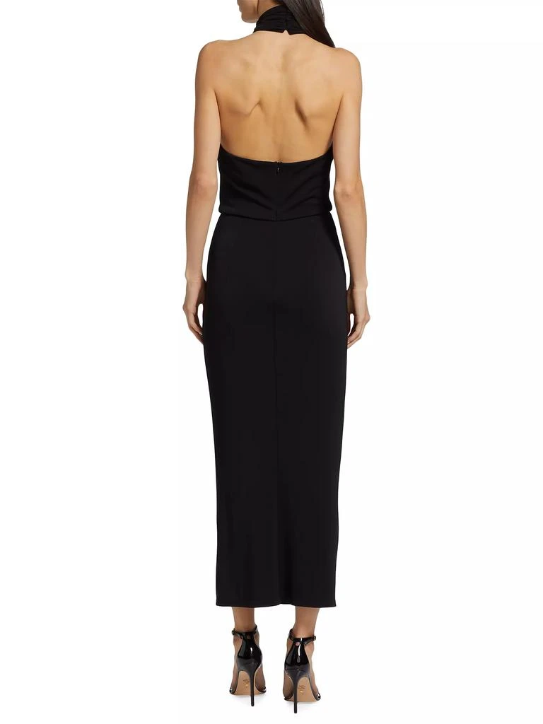 Cinq à Sept Kaily Draped Halter Maxi Dress 5