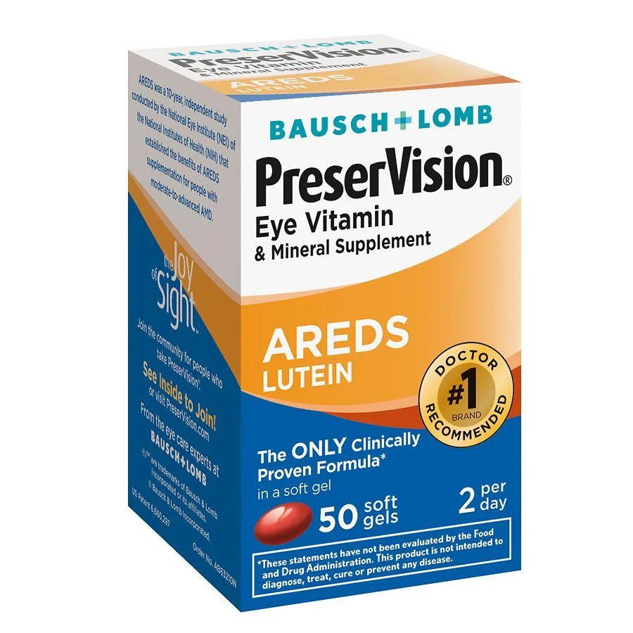 PreserVision Eye Vitamin and Mineral Supplement with AREDS Lutein, Softgels 1