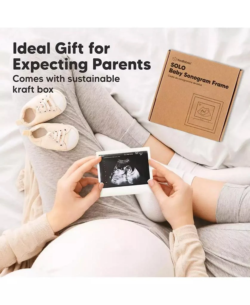 KeaBabies Solo Baby Sonogram Picture Frame, Modern Ultrasound Picture Frames, Pregnancy Announcements Sonogram Frame 6