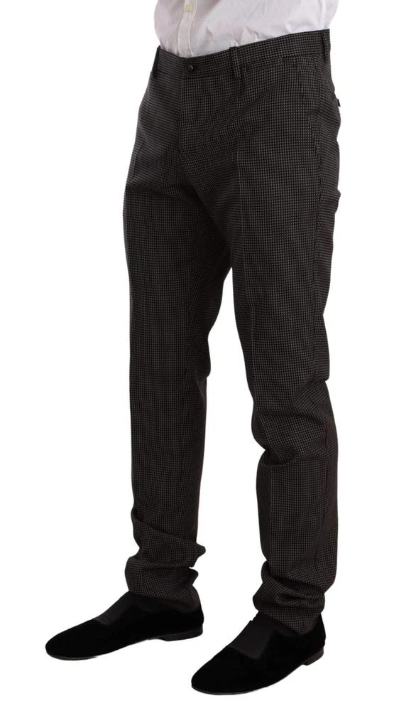 Dolce & Gabbana Dolce & Gabbana Black Fantasy Pattern Wool MARTINI Suit 9