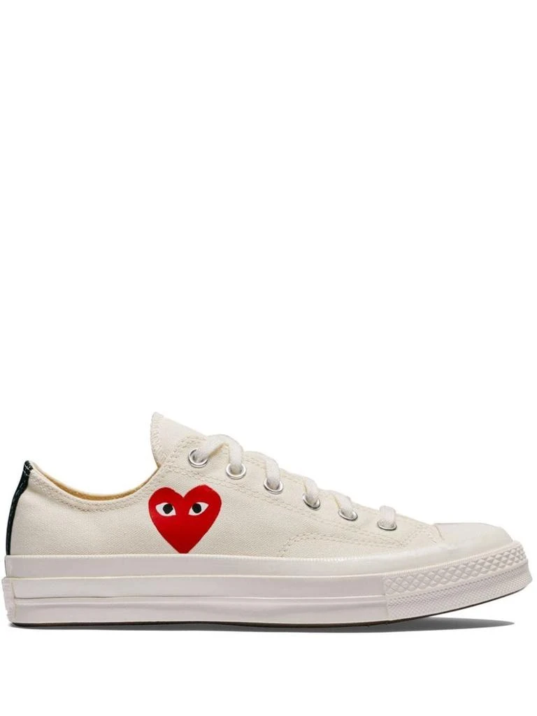 Comme des Garcons IVORY CANVAS COMME DES GARÃ§ONS X CONVERSE SNEAKERS 1