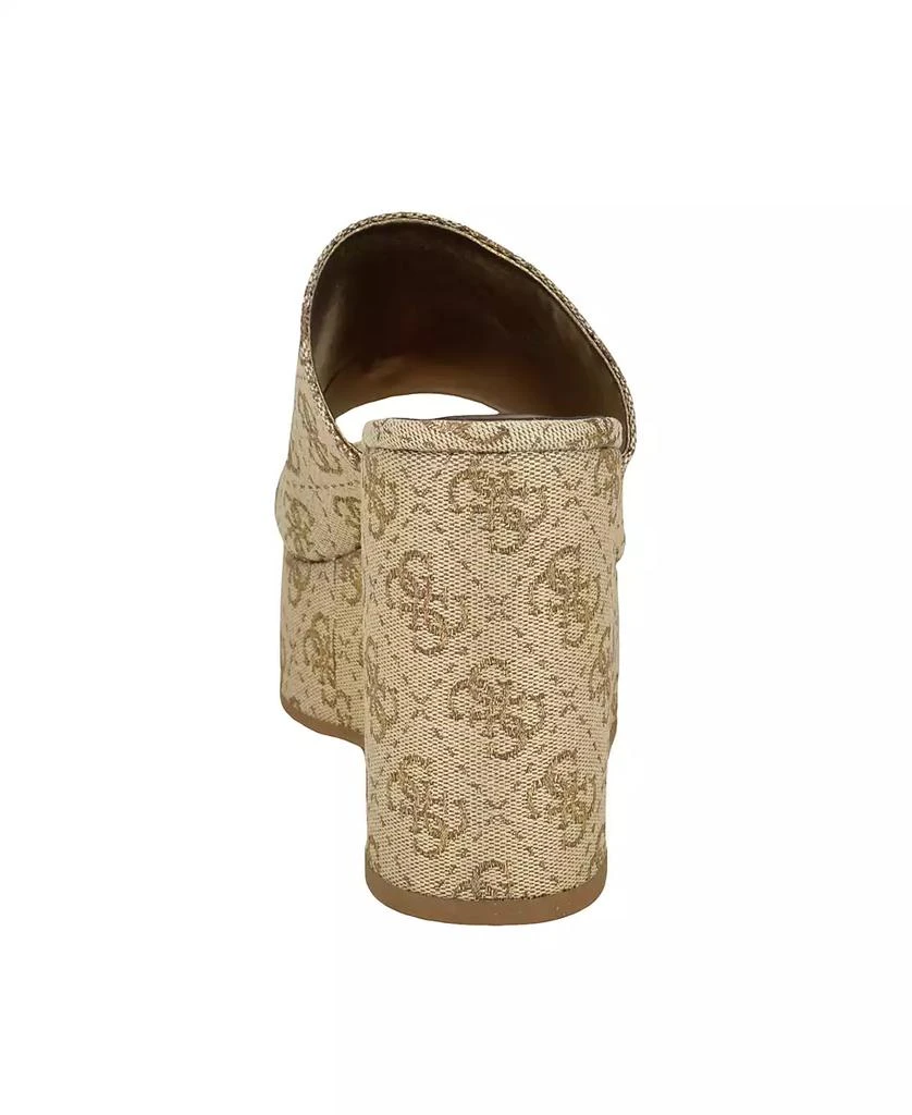 GUESS Women's Yenise Single Band Slide Platform Wedge Sandals 2
