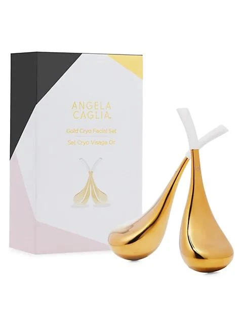 Angela Caglia 2-Piece 18K Goldplated Cryo Wand Facial Set 5