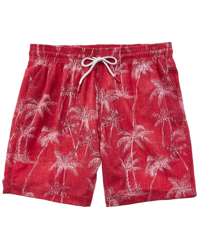 TRUNK Trunks Surf & Swim Co. Chambray Sketch Palms Sano Swim Short 1