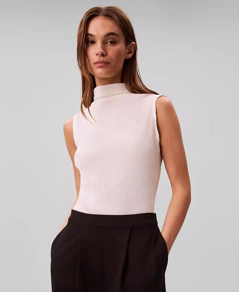 Calvin Klein Women
s Ponte High Rise Wide Leg Pants 6