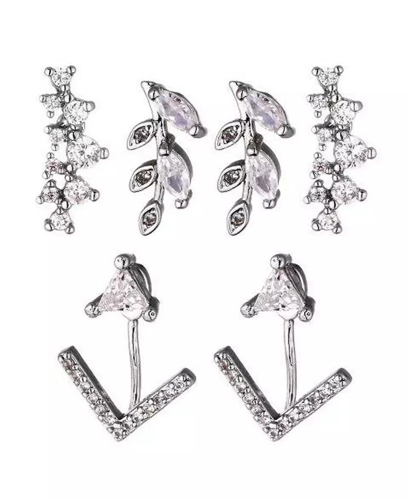 Nicole Miller Cubic Zirconia Earring Trio 1