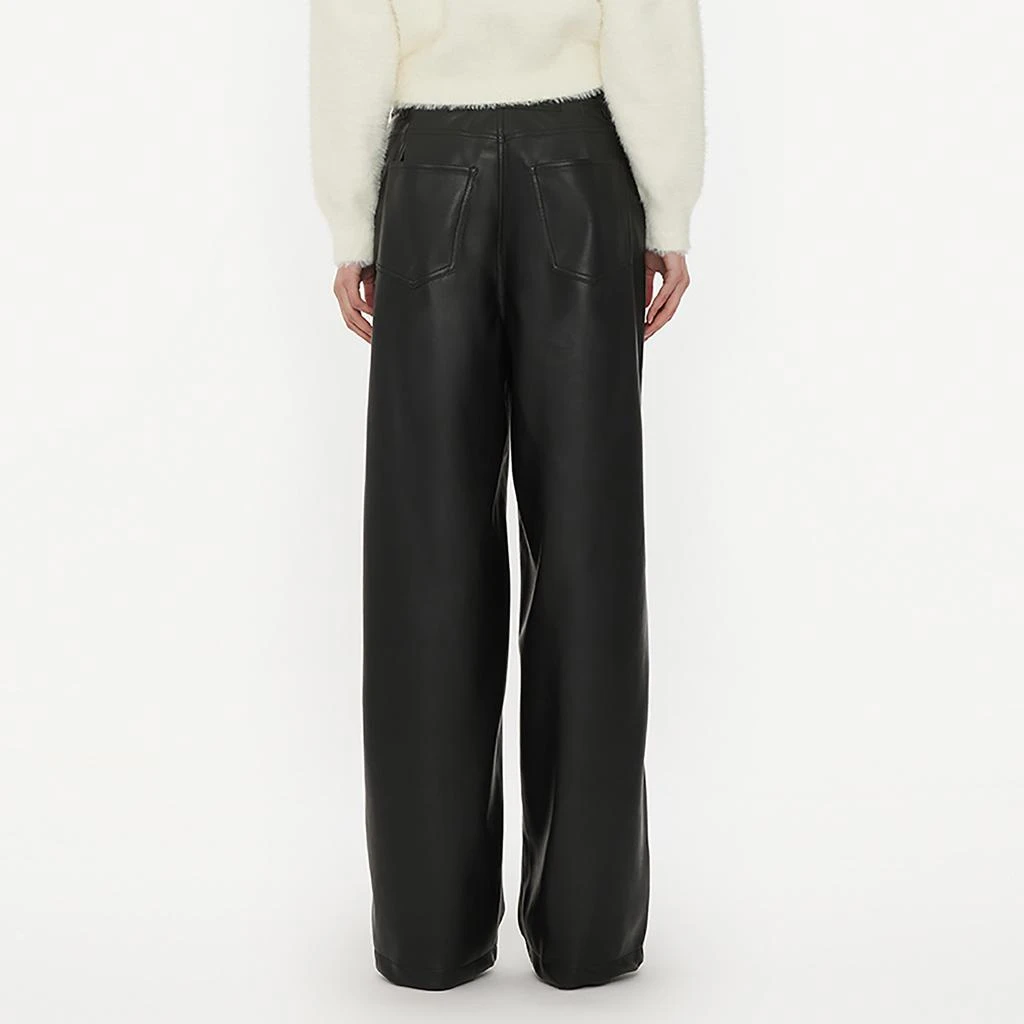 ROTATE Birger Christensen Five-Pocket Faux Leather Pants 2