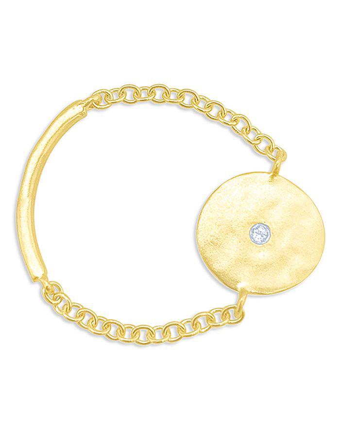 Meira T 14K Yellow Gold Disc Chain Ring