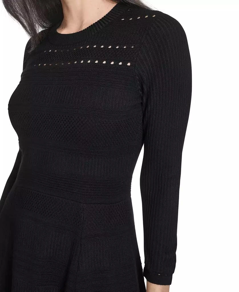 Jessica Howard Petite Textured Ottoman Fit and Flare Dress 4